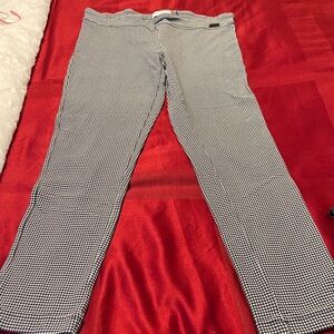 Calvin Klein Black and White Skinny Pants